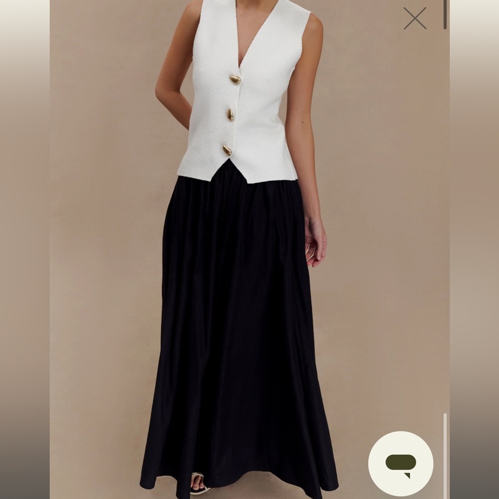 Clarence Linen A-Line Maxi Skirt